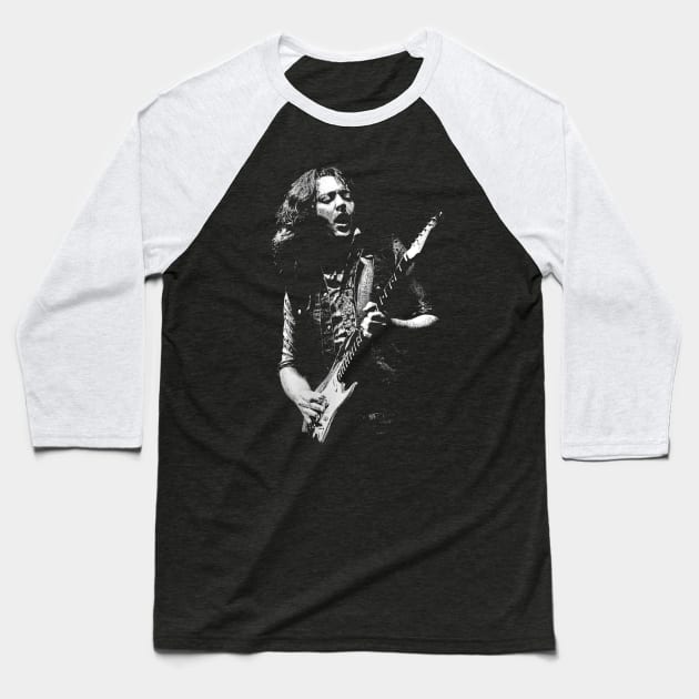 Guitar Hero Tribute Celebrate the Legendary Music of Rory Gallagher with a Stylish T-Shirt Baseball T-Shirt by QueenSNAKE